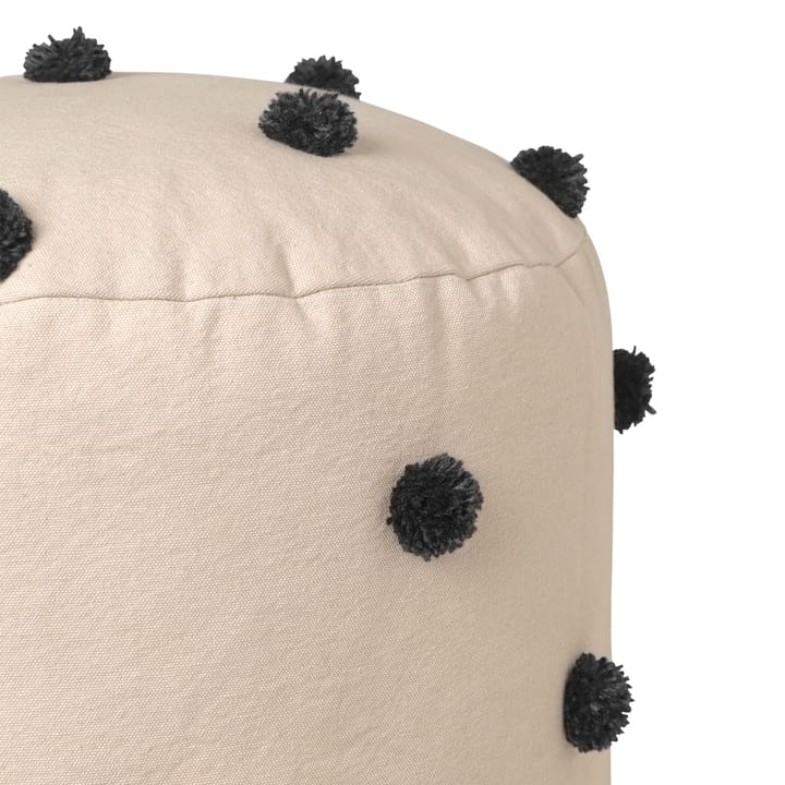 Puff Dot Ø39 cm - Sand-black - ferm LIVING