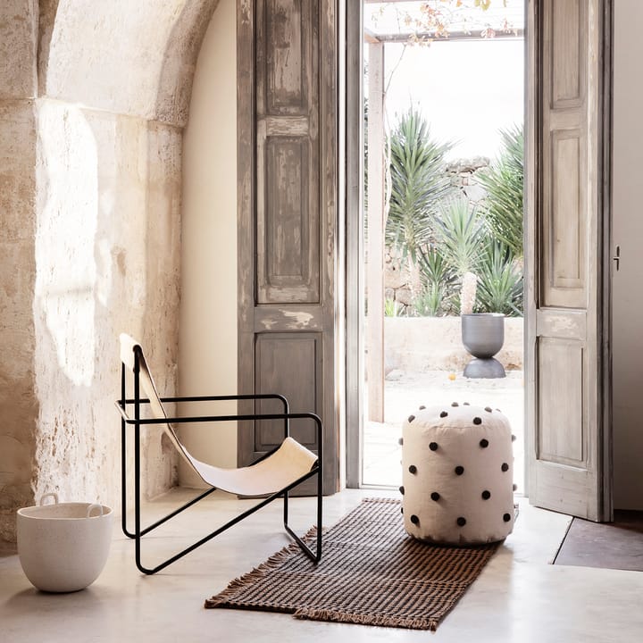 Puff Dot Ø39 cm, Sand-black Ferm Living