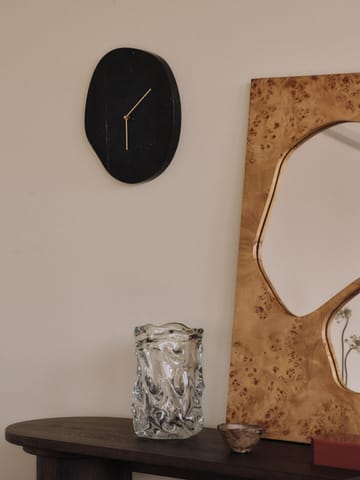 Reloj de pared Melt 28x33 cm - Black marble - Ferm Living