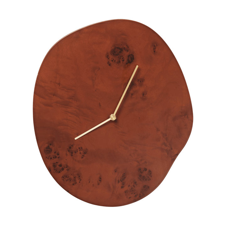 Reloj de pared Melt 28x33 cm - Dark stained burl - Ferm Living