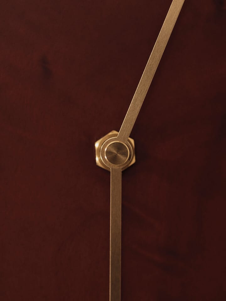 Reloj de pared Melt 28x33 cm, Dark stained burl Ferm Living