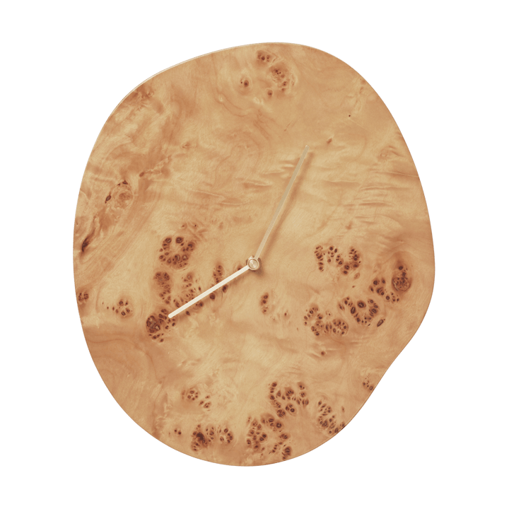 Reloj de pared Melt 28x33 cm - Natural burl - Ferm Living