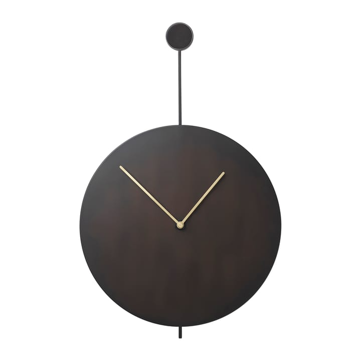 Reloj de pared Trace, negro-latón Ferm Living