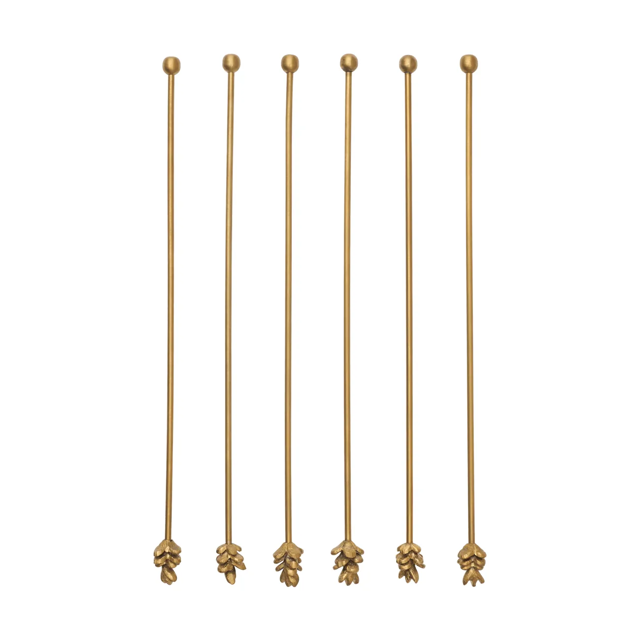 Removedores de bebidas Forest, 6-pack, Latón Ferm Living