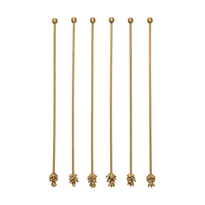 Removedores de bebidas Forest, 6-pack - Latón - Ferm Living
