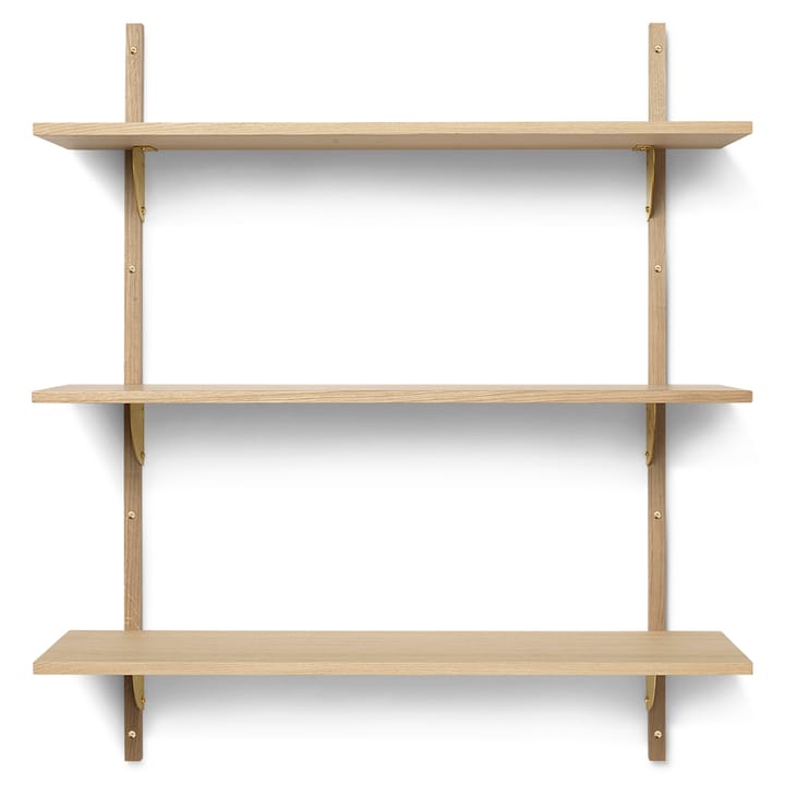 Repisa Sector triple wide - Roble-latón - Ferm Living