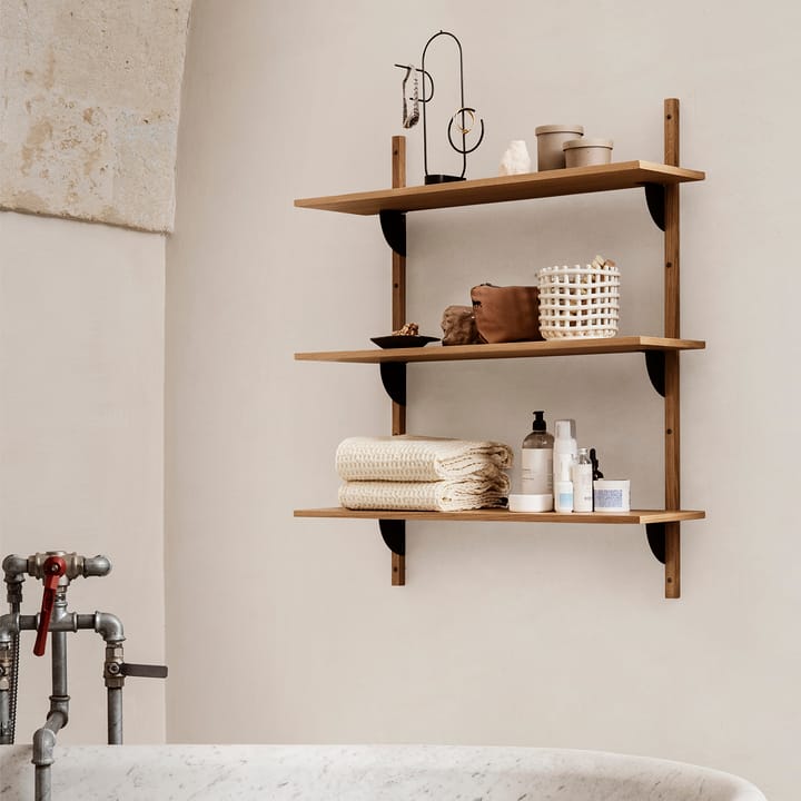 Repisa Sector triple wide, Roble-negro Ferm Living