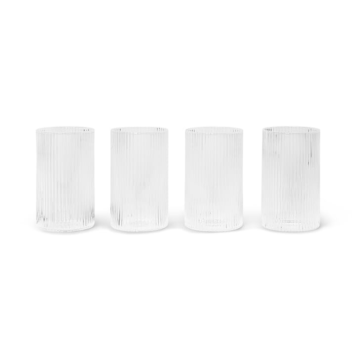 Ripple 4 Vasos de servir verrines 14 cl - Clear - Ferm LIVING