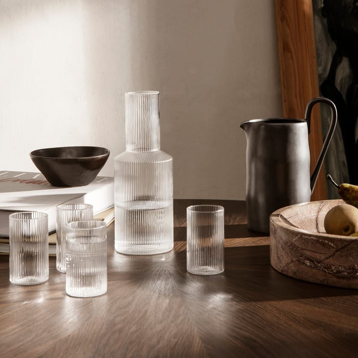 Ripple 4 Vasos de servir verrines 14 cl, Clear Ferm Living