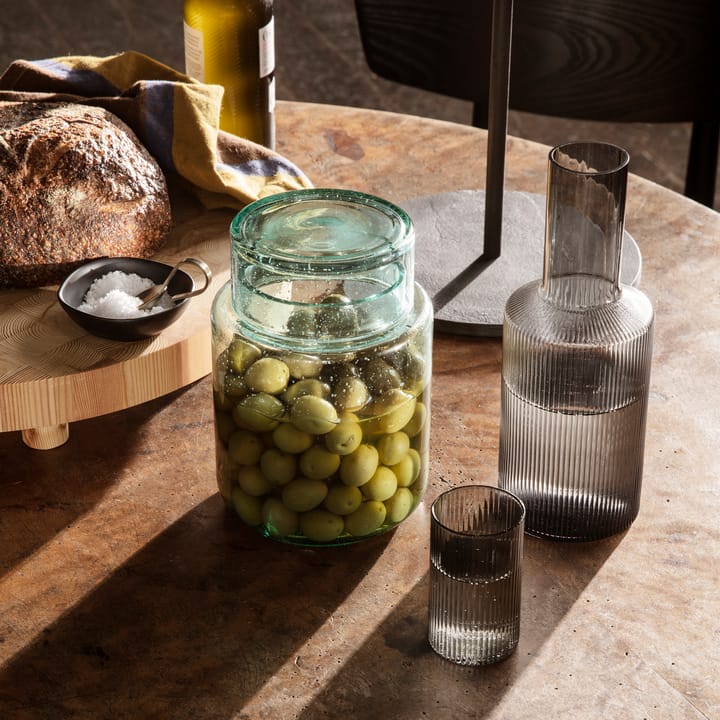 Ripple 4 Vasos de servir verrines 14 cl, Smoked grey Ferm Living