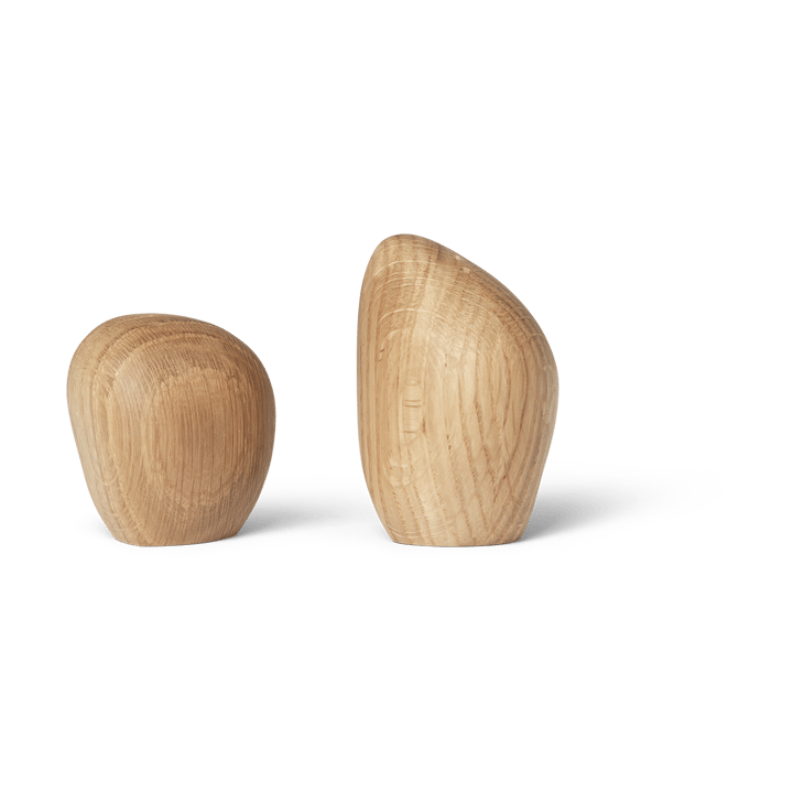 Salero y pimentero Cairn - Oak - Ferm Living