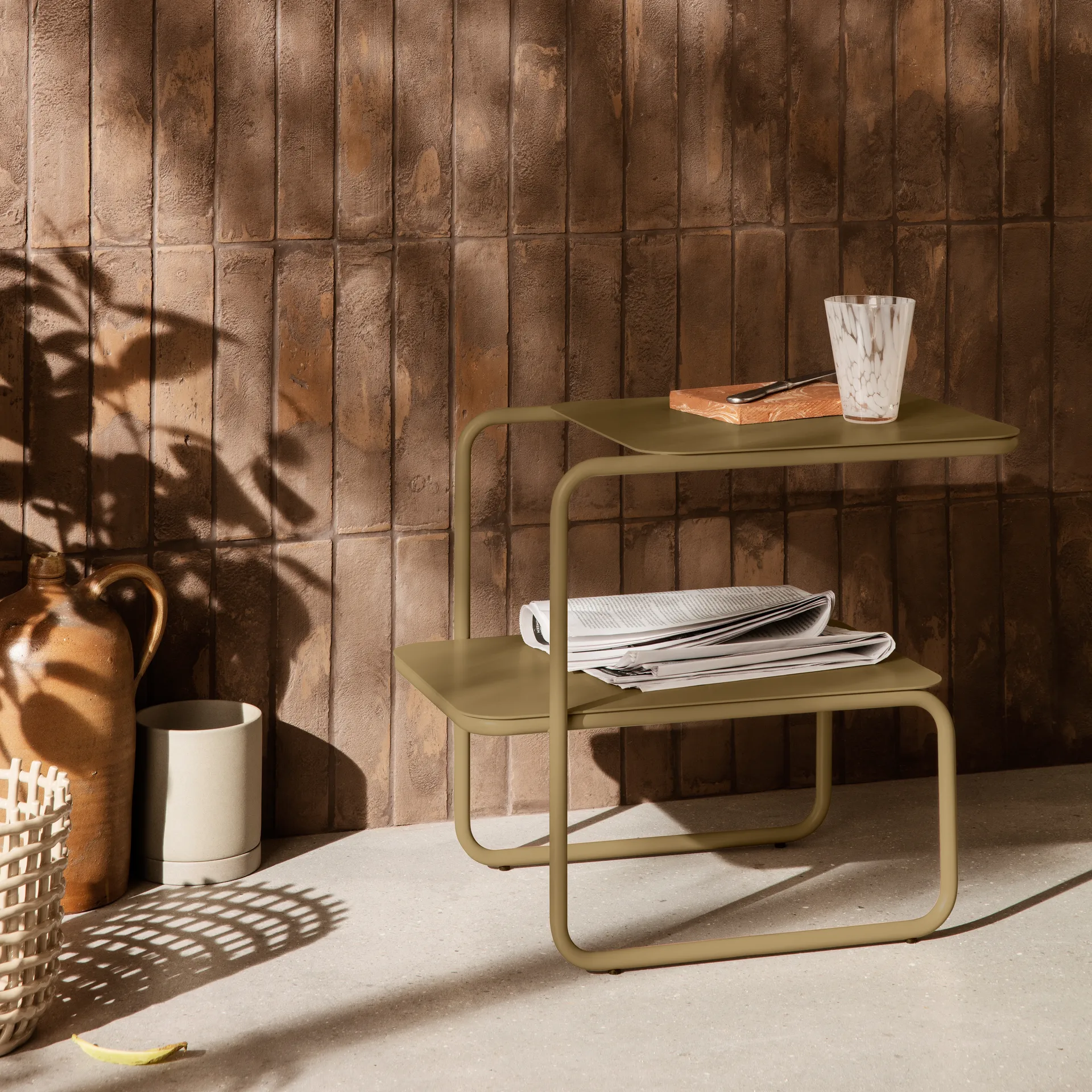 Salvamanteles Merge cerámica, Terracotta Ferm Living