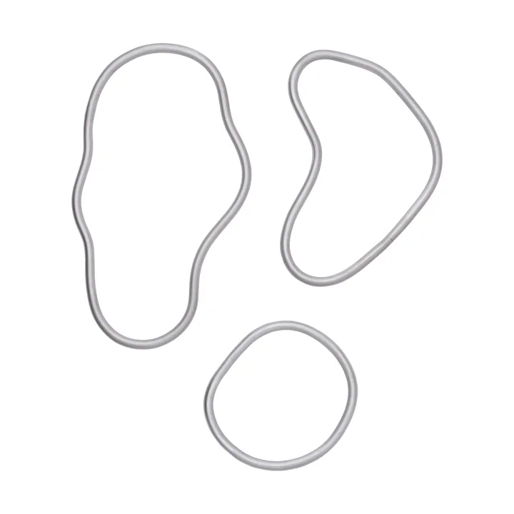 Salvamanteles Pond 3 piezas - Aluminio - Ferm Living