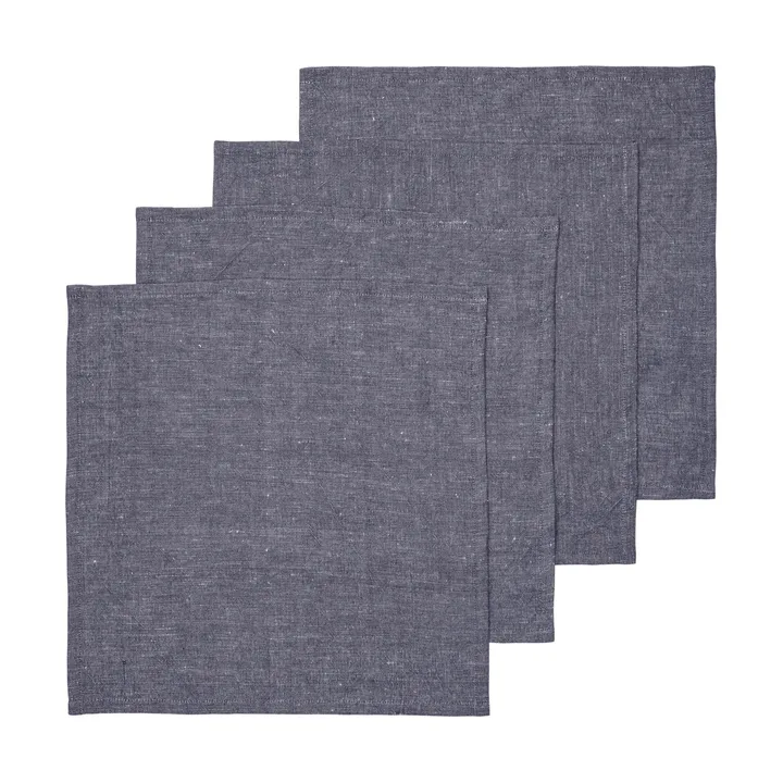 Servilletas Hale, 4-pack - Indigo blue, 35 x 35 cm - Ferm Living