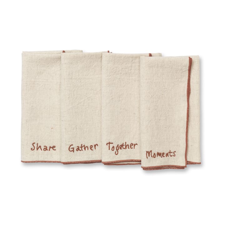 Servilletas Occasions, 4 piezas - Natural - Ferm Living