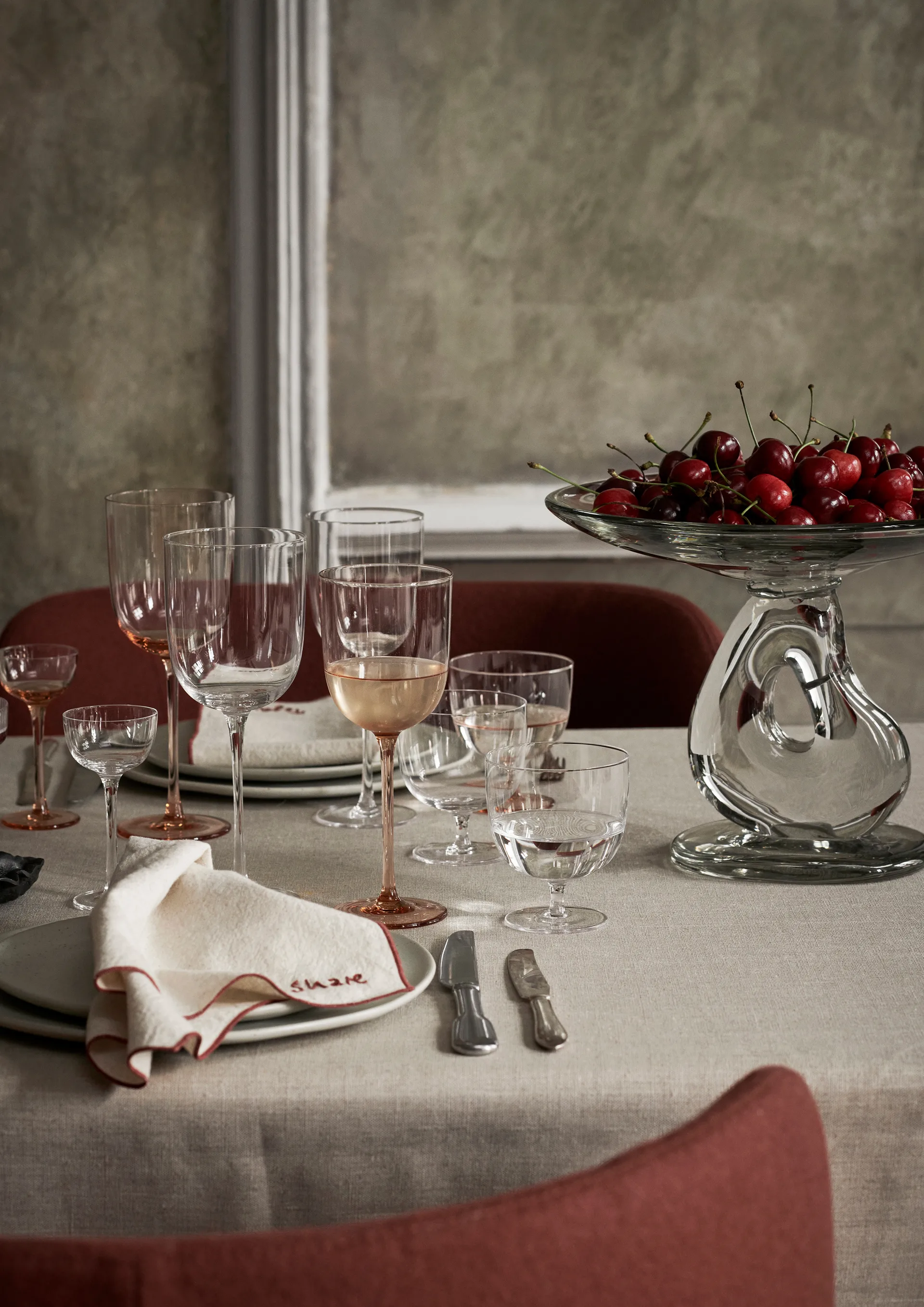 Servilletas Occasions, 4 piezas, Natural Ferm Living