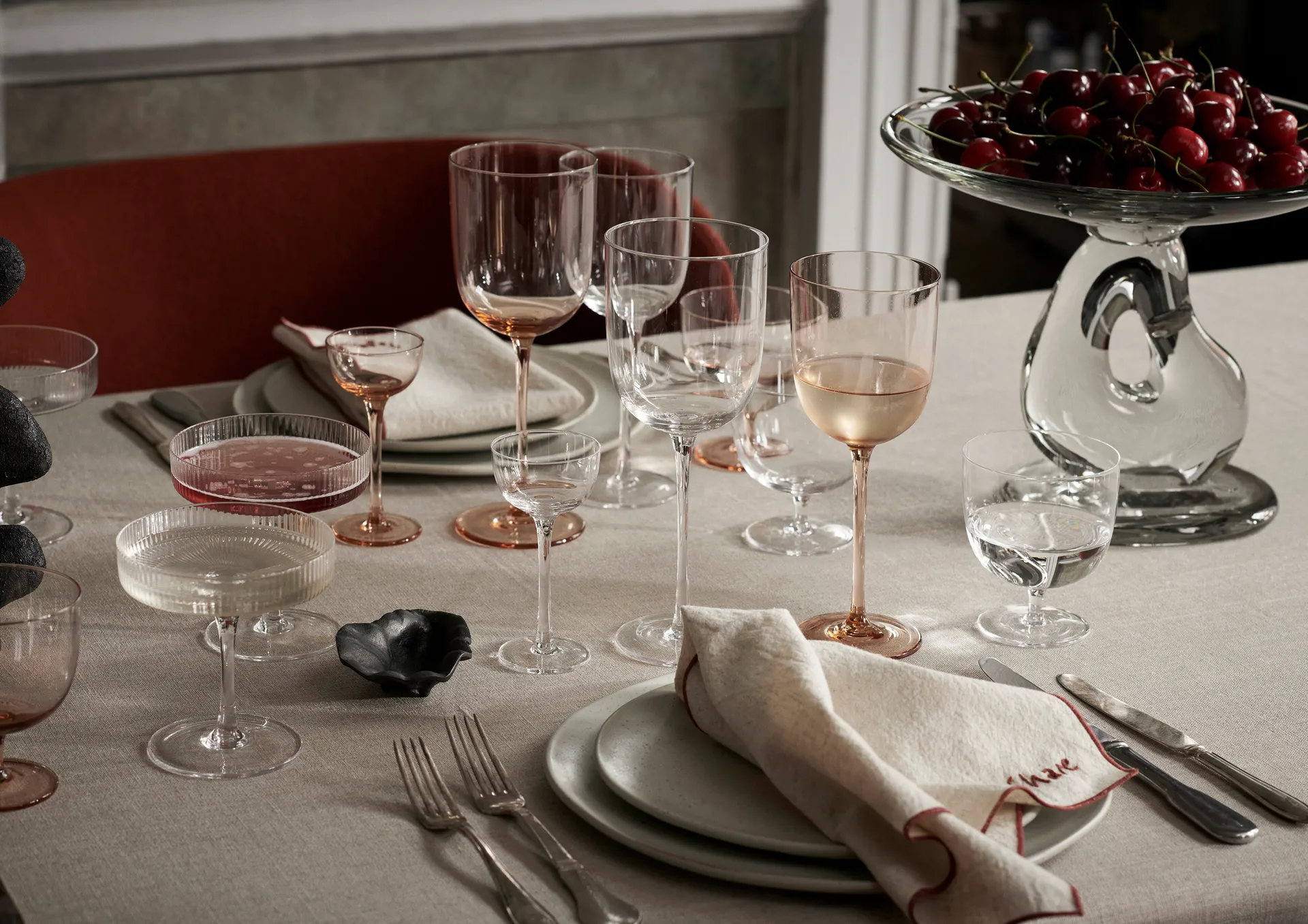 Servilletas Occasions, 4 piezas, Natural Ferm Living