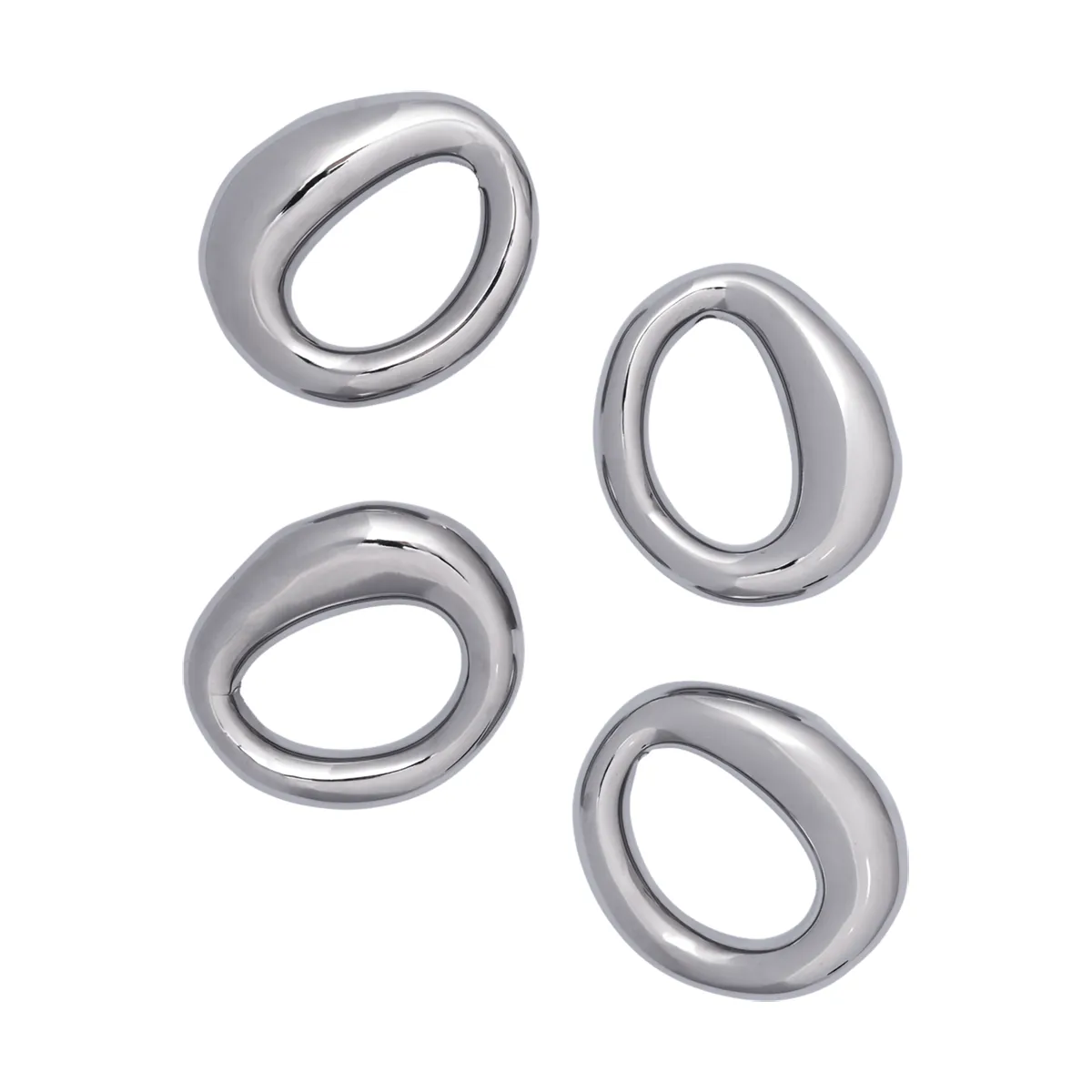 Servilleteros Orrith, 4-pack, Plata Ferm Living