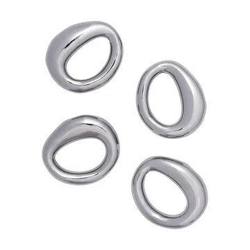 Servilleteros Orrith, 4-pack - Plata - Ferm Living