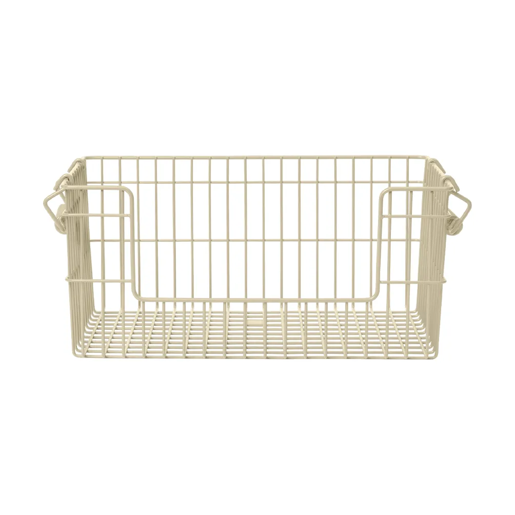 Set de 2 cestas Cala apilables, Cashmere, 28,7x18x13 cm Ferm Living
