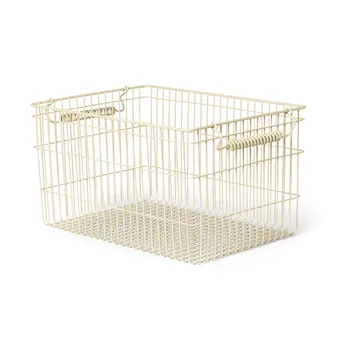 Set de 2 cestas Cala apilables - Cashmere, 36,2x26,2x20,2 cm - Ferm Living