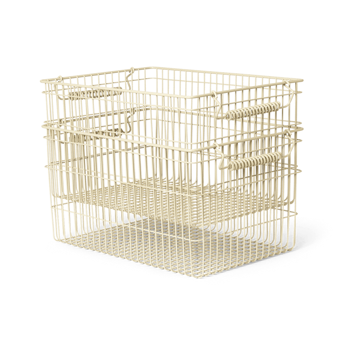 Set de 2 cestas Cala apilables - Cashmere - Ferm Living
