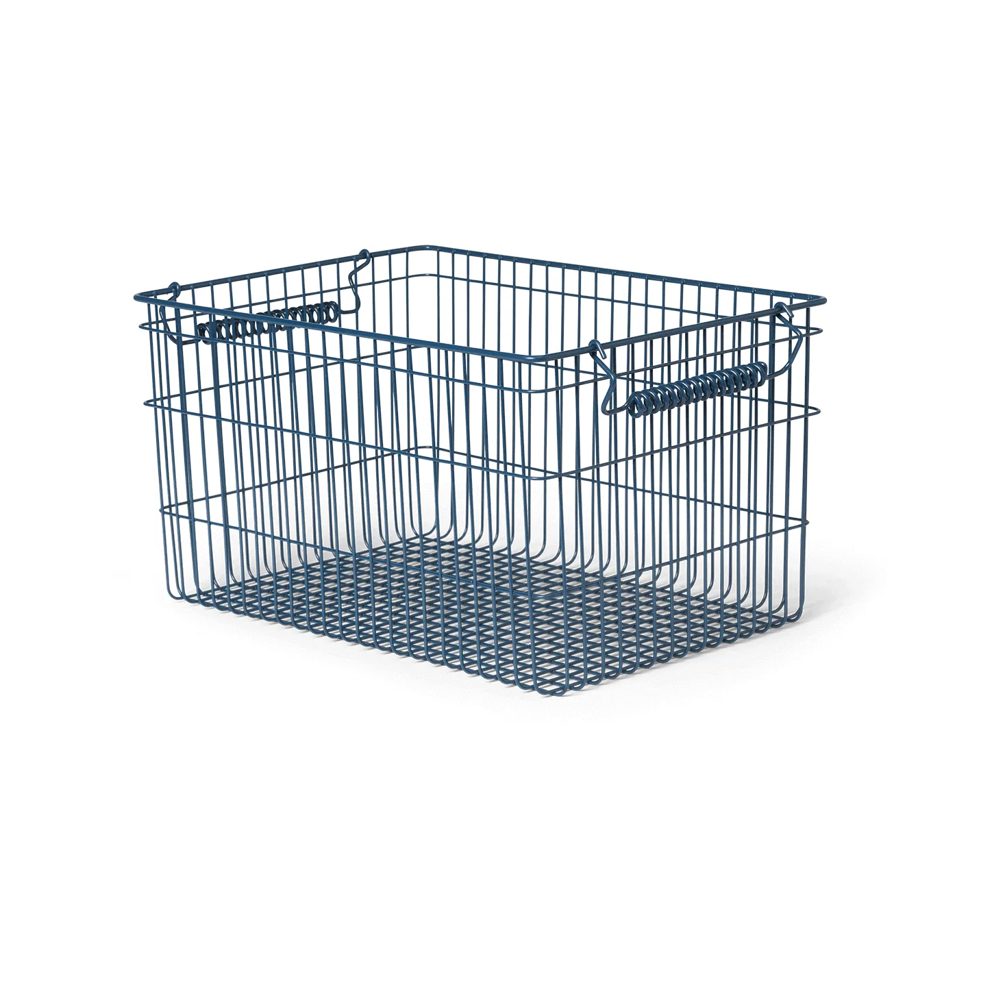 Set de 2 cestas Cala apilables, Dark blue, 36,2x26,2x20,2 cm Ferm Living