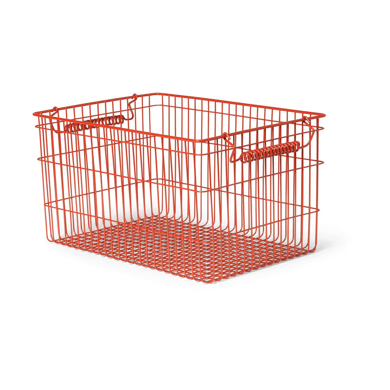 Set de 2 cestas Cala apilables, Poppy red, 36,2x26,2x20,2 cm Ferm Living