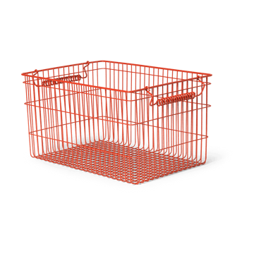 Set de 2 cestas Cala apilables - Poppy red - Ferm Living
