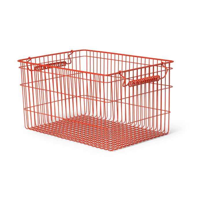 Set de 2 cestas Cala apilables, Poppy red Ferm Living