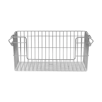 Set de 2 cestas Cala apilables - Stainless Steel, 28,7x18x13 cm - Ferm Living
