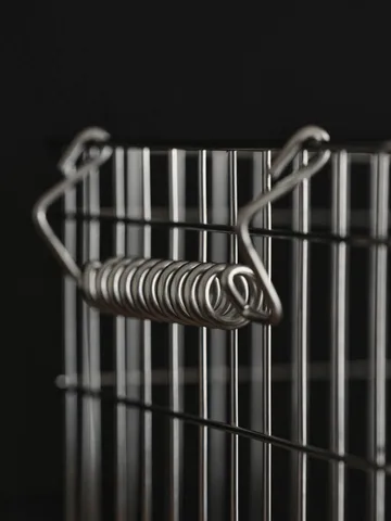 Set de 2 cestas Cala apilables - Stainless Steel, 36,2x26,2x20,2 cm - Ferm Living