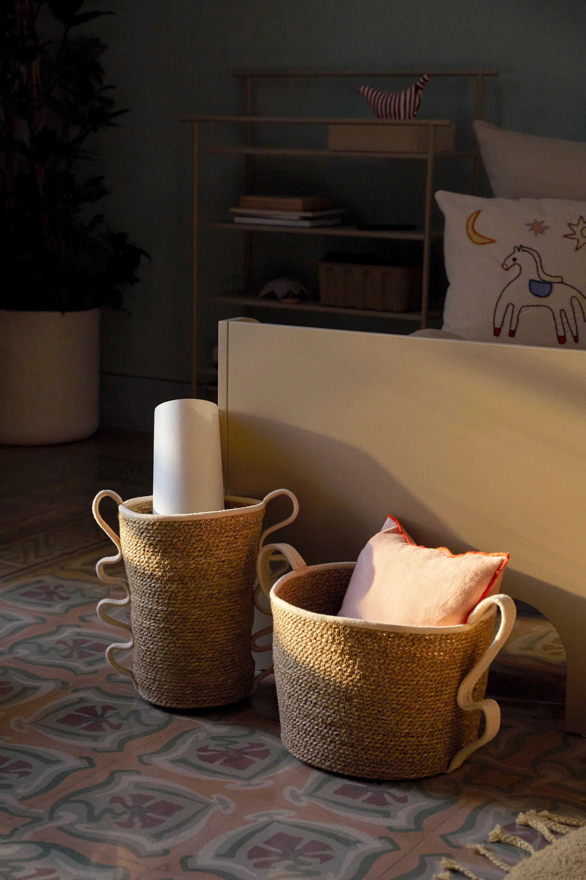 Set de 2 cestas Verso, Off-white Ferm Living