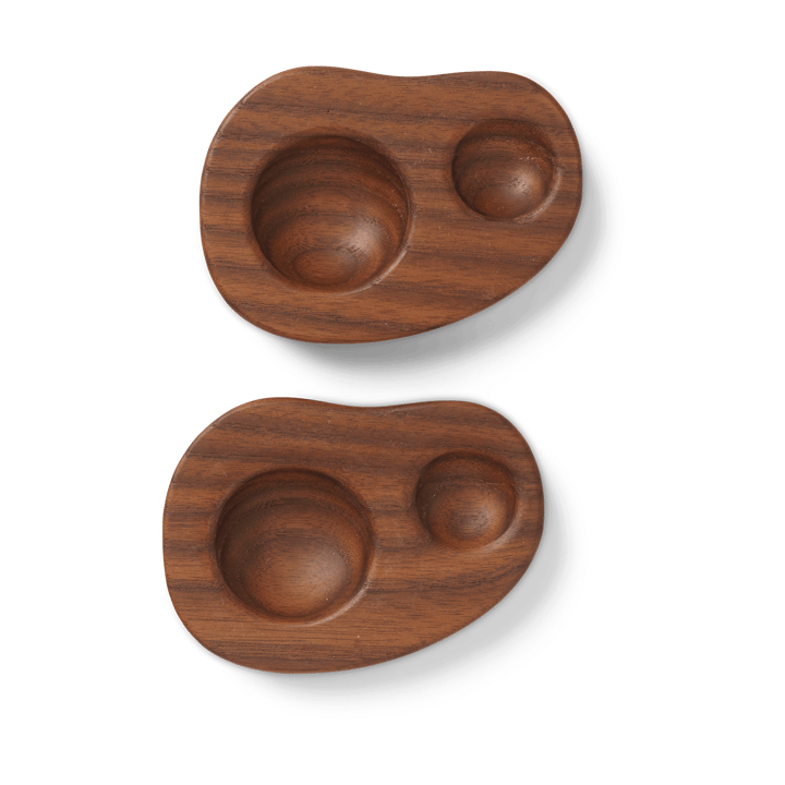 Set de 2 hueveras Cairn - Dark brown - Ferm Living