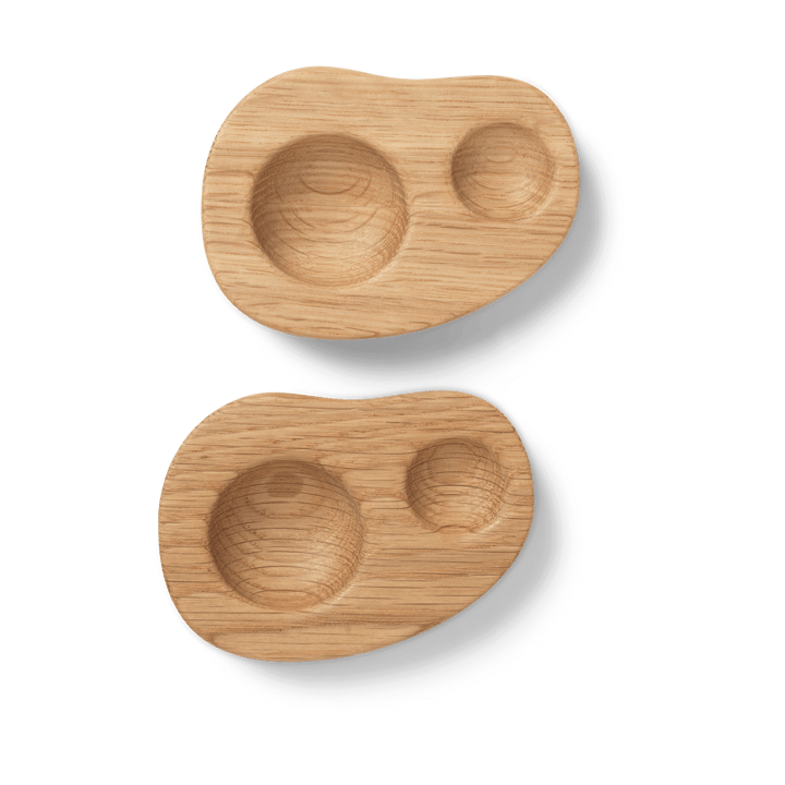 Set de 2 hueveras Cairn - Oak - Ferm Living