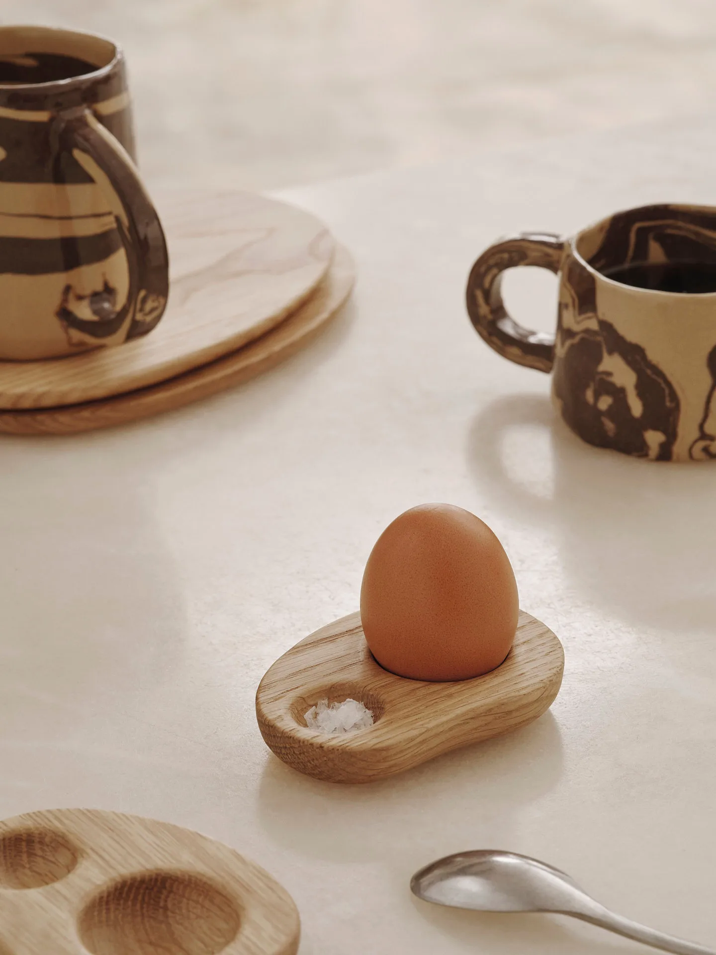 Set de 2 hueveras Cairn, Oak Ferm Living