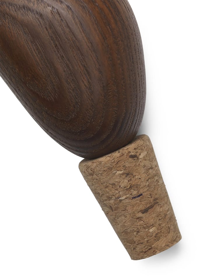 Set de 2 tapones de vino Cairn, dark brown Ferm Living