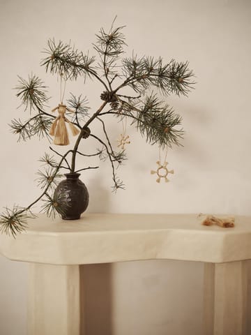 Set de 3 adornos para árbol de navidad Ferm Living Jute Stars - Natural - Ferm Living