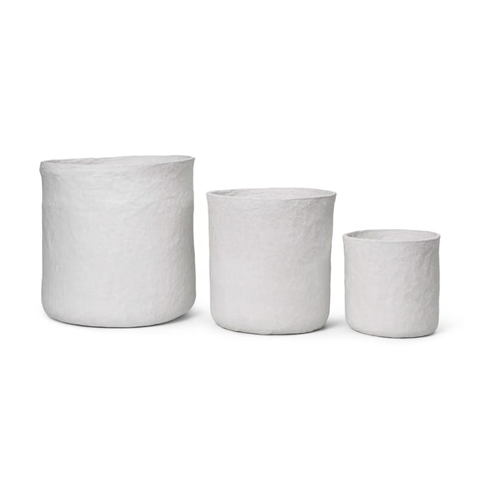 Set de 3 cestas de almacenaje Vary - White - ferm LIVING