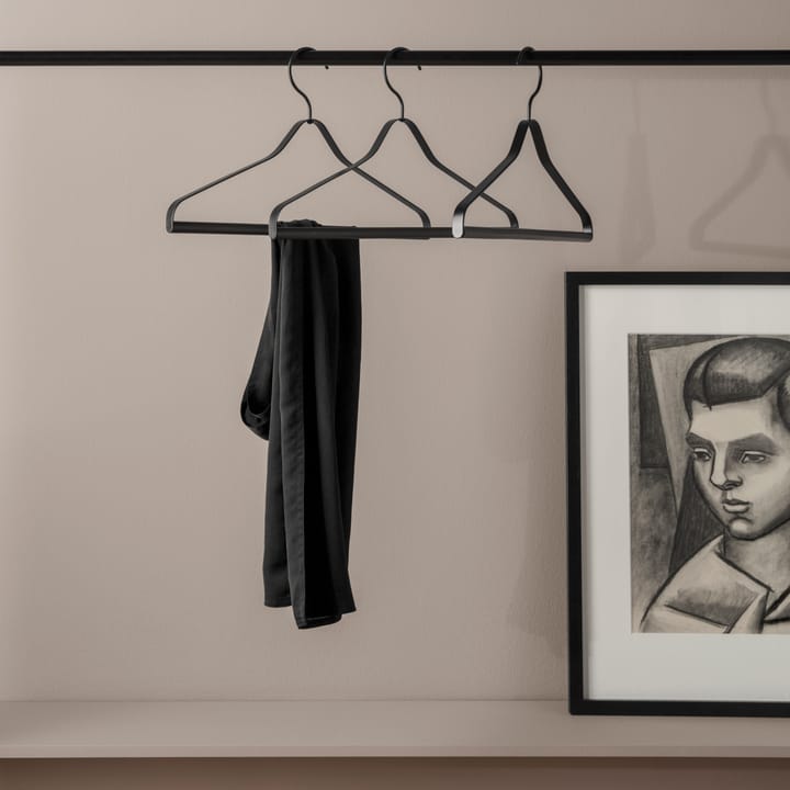 Set de 3 perchas Ferm Living, negro Ferm Living
