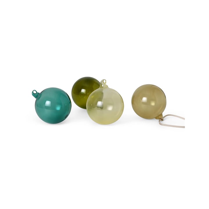 Set de 4 bolas de navidad large - mixed dark - Ferm LIVING