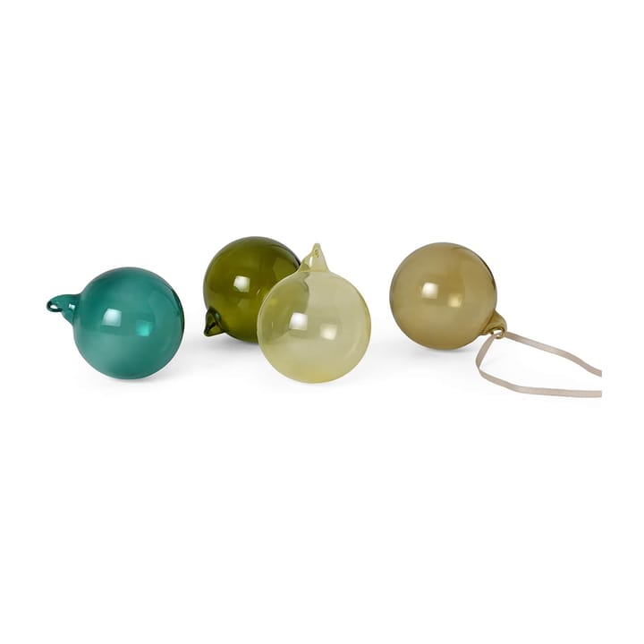 Set de 4 bolas de navidad medium - mixed dark - Ferm LIVING