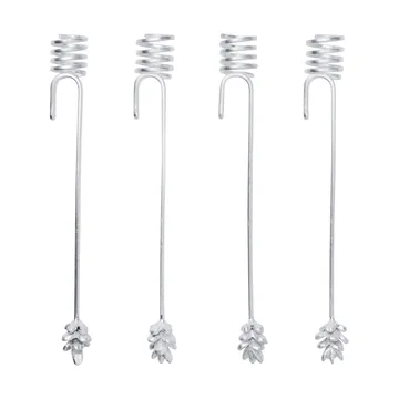 Set de 4 portavelas para árbol de Navidad Forest - Plata - Ferm Living