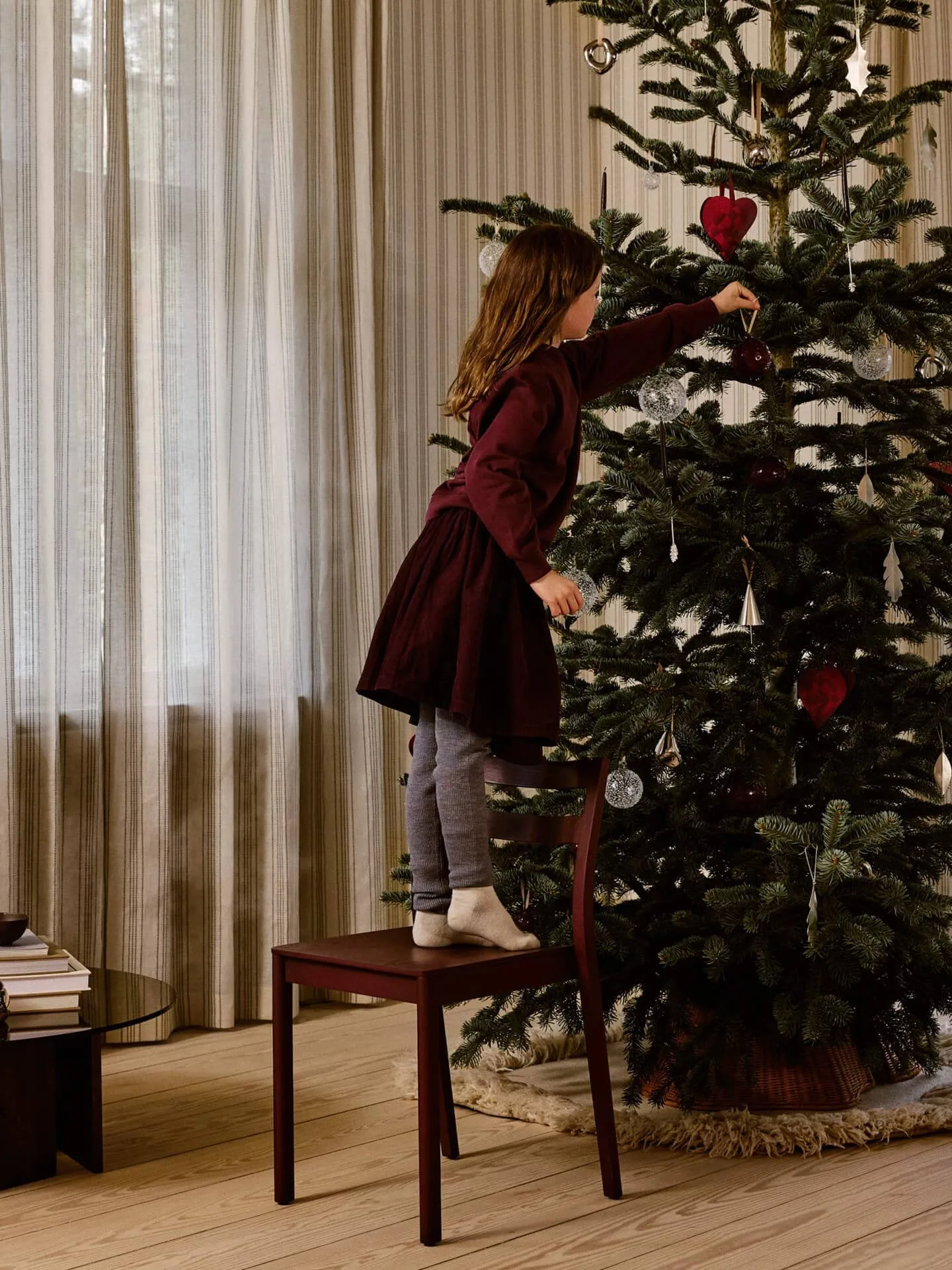Set de 4 portavelas para árbol de Navidad Forest, Plata Ferm Living