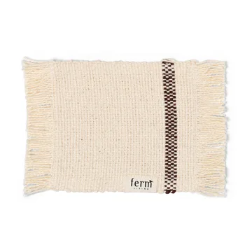 Set de 4 posavasos Savor 10x14 cm - Off-white/Chocolate - Ferm Living