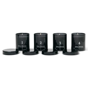 Set de 4 velas perfumadas de Adviento Ferm Living - negro - Ferm Living
