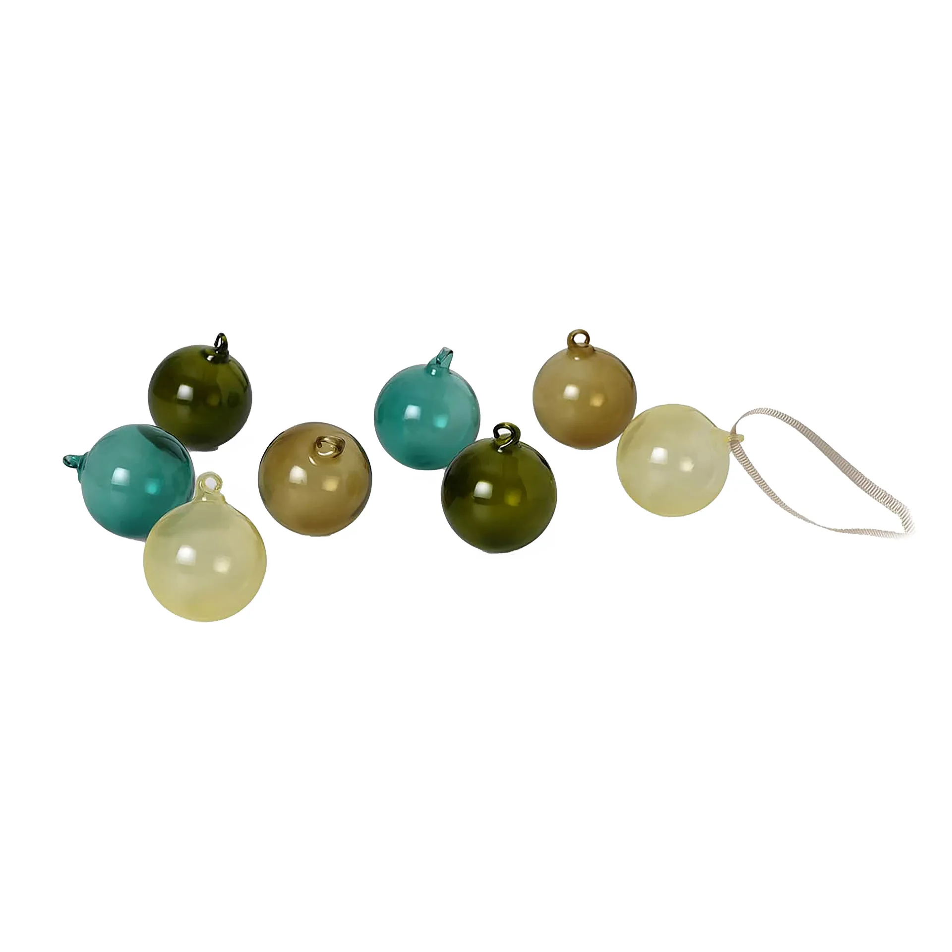 Set de 8 bolas de navidad small, mixed dark Ferm Living