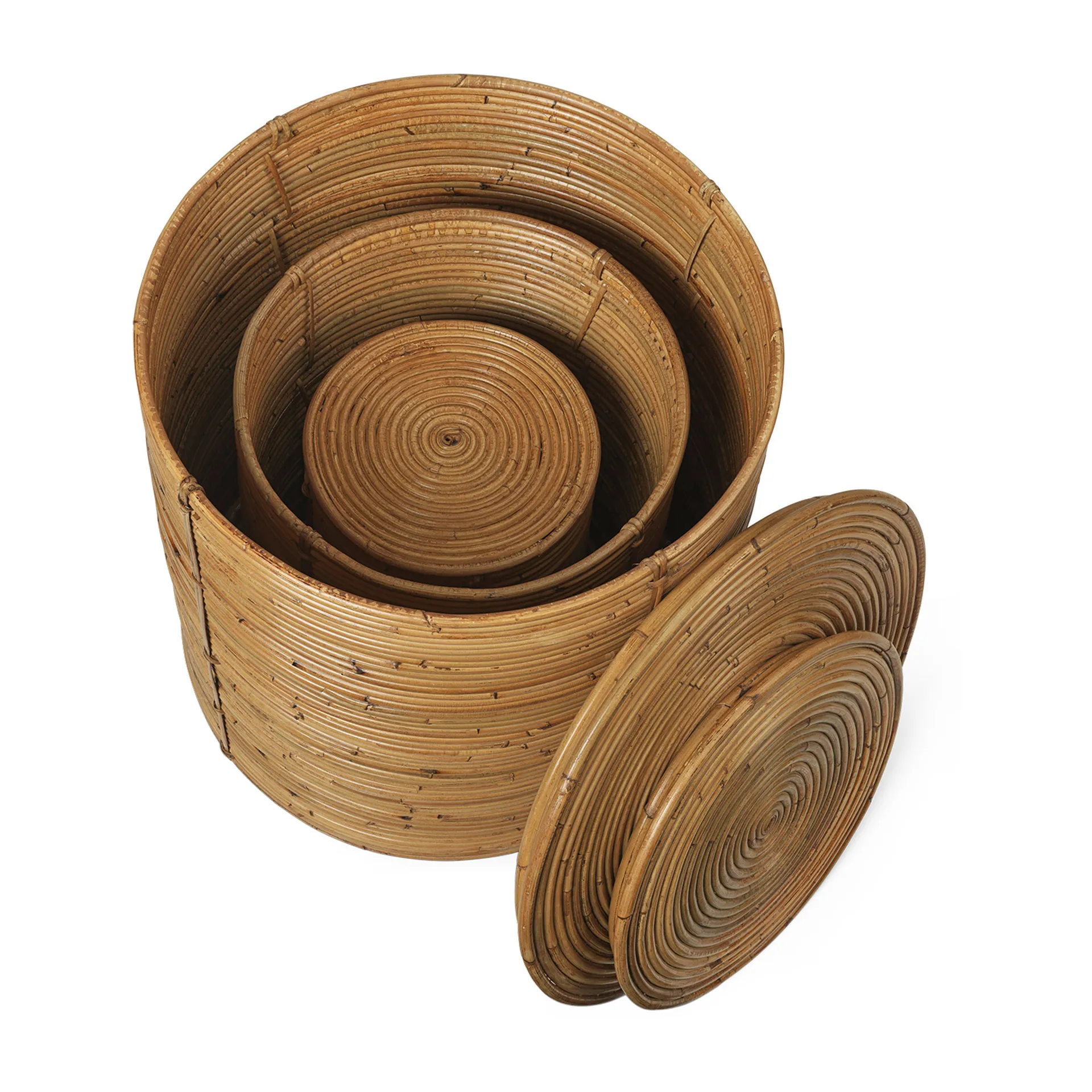 Set de almacenaje Column 3 piezas, Natural Stained Ferm Living