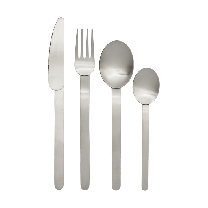 Set de cubiertos Stelo 4 piezas - Brushed Stainless Steel - Ferm Living