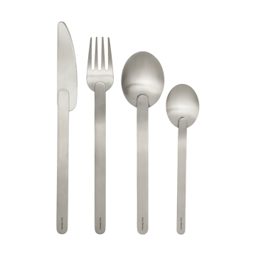 Set de cubiertos Stelo 4 piezas - Brushed Stainless Steel - Ferm Living